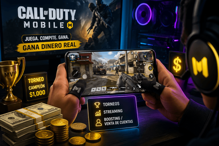 Cómo ganar dinero jugando Call of Duty Mobile: 3 formas reales (y qué evitar)