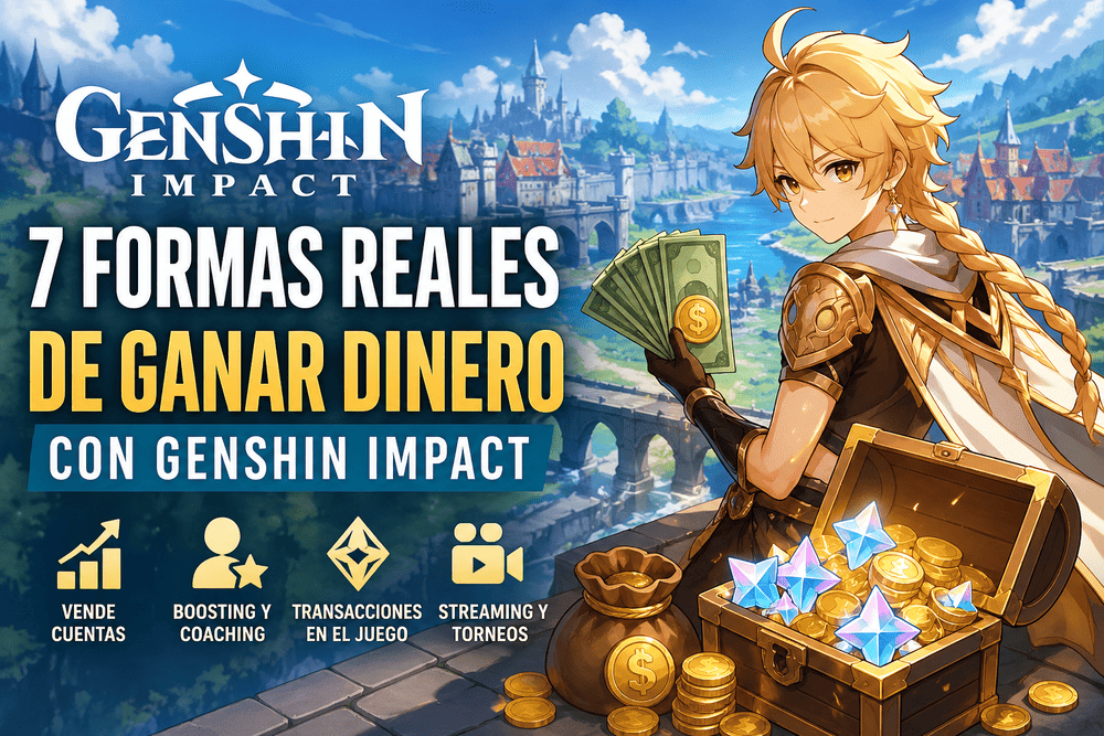 5 formas de ganar dinero con Genshin Impact en 2026